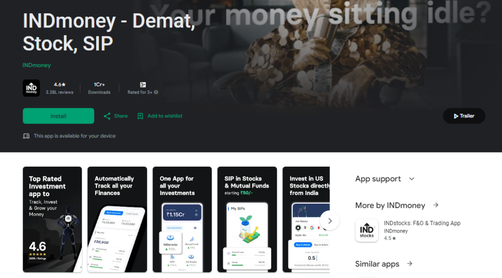 best Finance Apps INDmoney